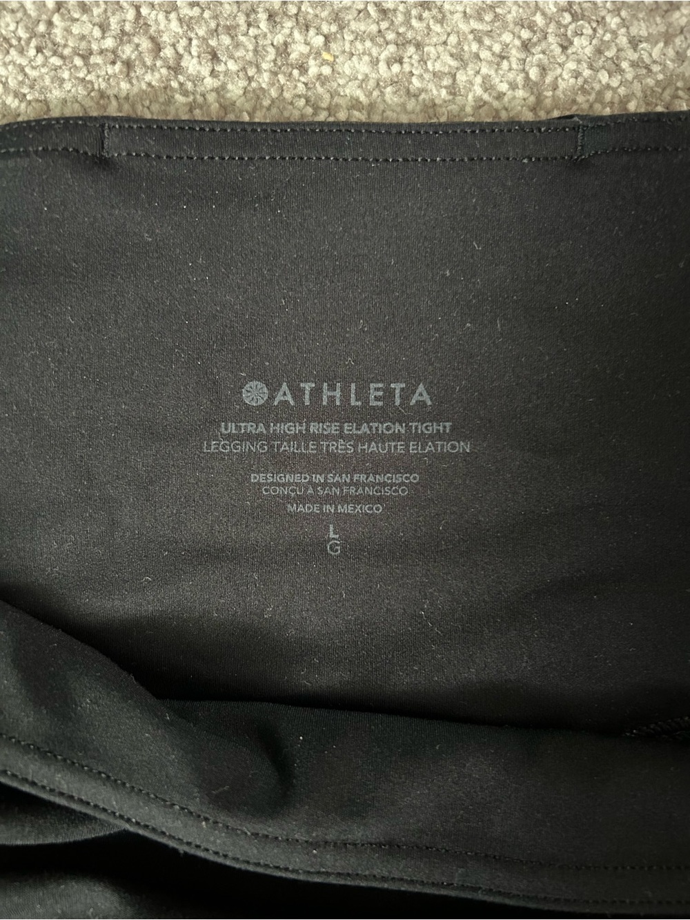 Athleta Black Elation Ultra High Rise Leggings - Picture 4 of 4